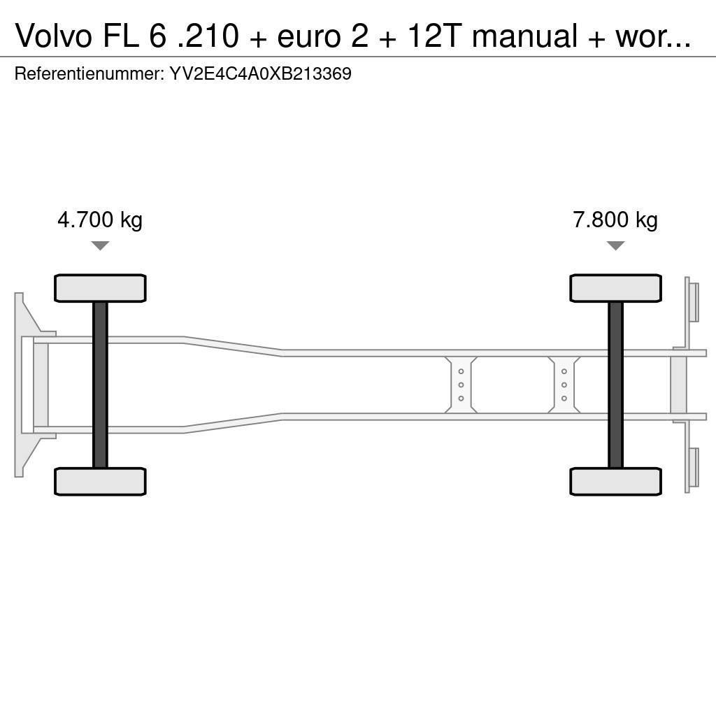 Volvo FL 6 .210 + euro 2 + 12T manual + workshop interie Fast kasse