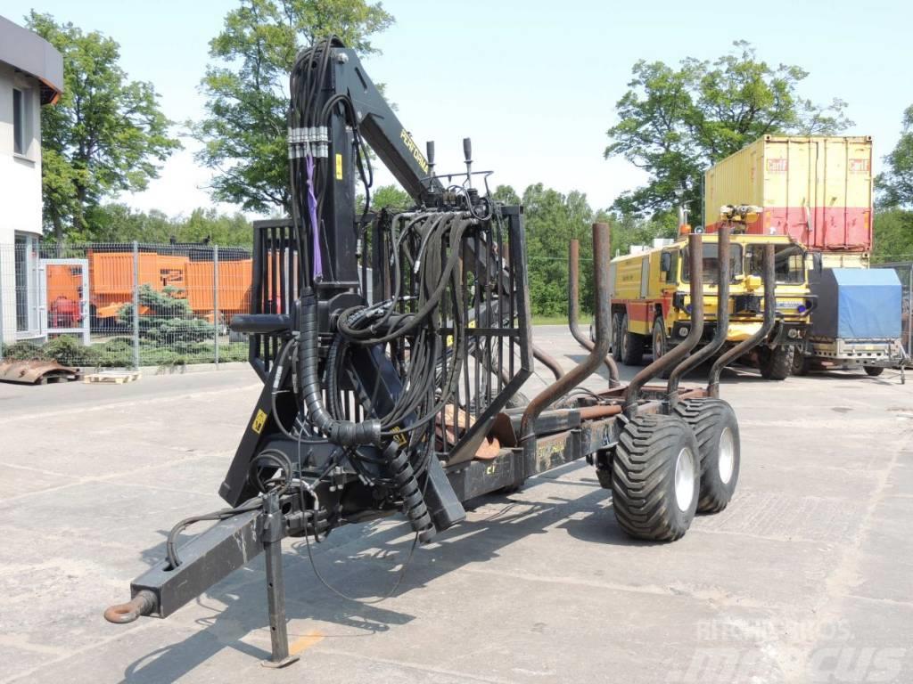  Performa W2/8/B , Wózek przyczepa do traktora z HD Anhænger til tømmer