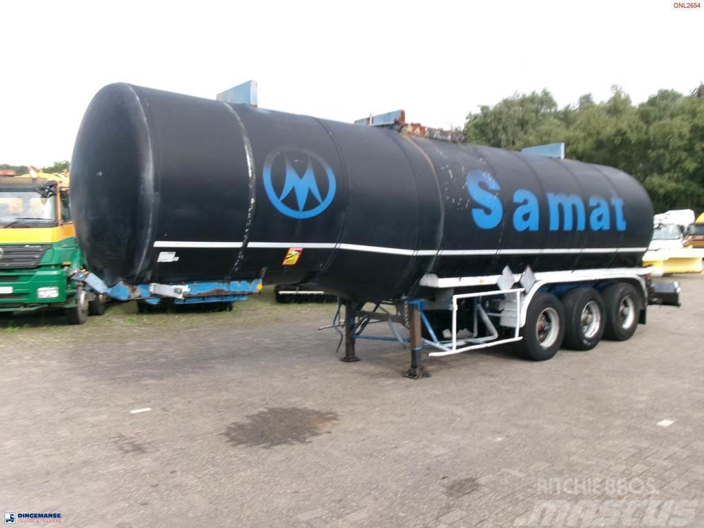 Fruehauf Bitumen tank inox 31 m3 / 1 comp + mixer & engine Semi-trailer med Tank