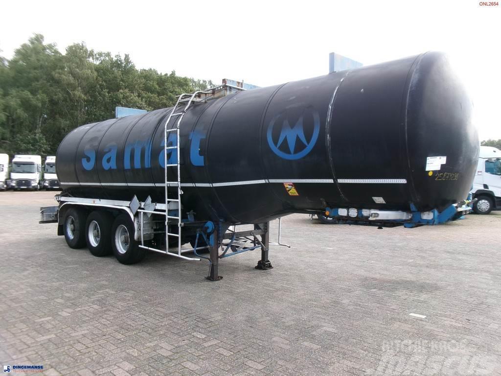 Fruehauf Bitumen tank inox 31 m3 / 1 comp + mixer & engine Semi-trailer med Tank