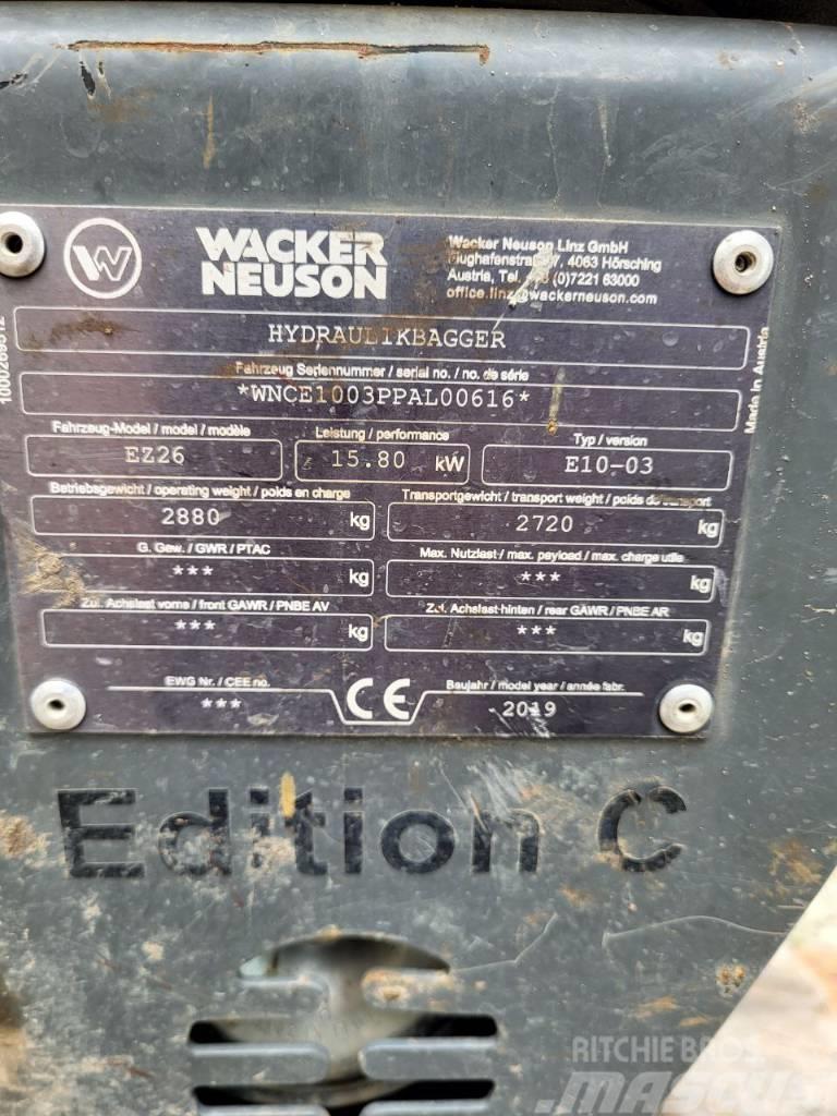 Wacker Neuson EZ 26 Minigravemaskiner