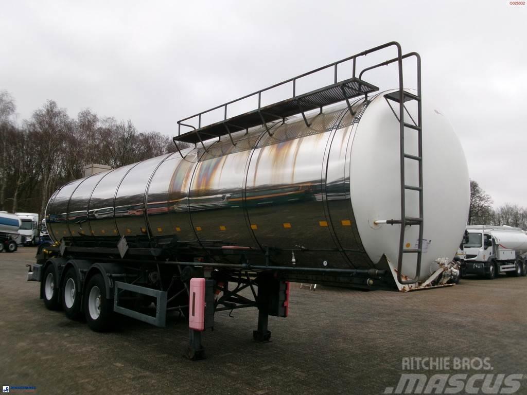 Metalovouga Bitumen / heavy oil tank inox 26.9 m3 / 1 comp Semi-trailer med Tank
