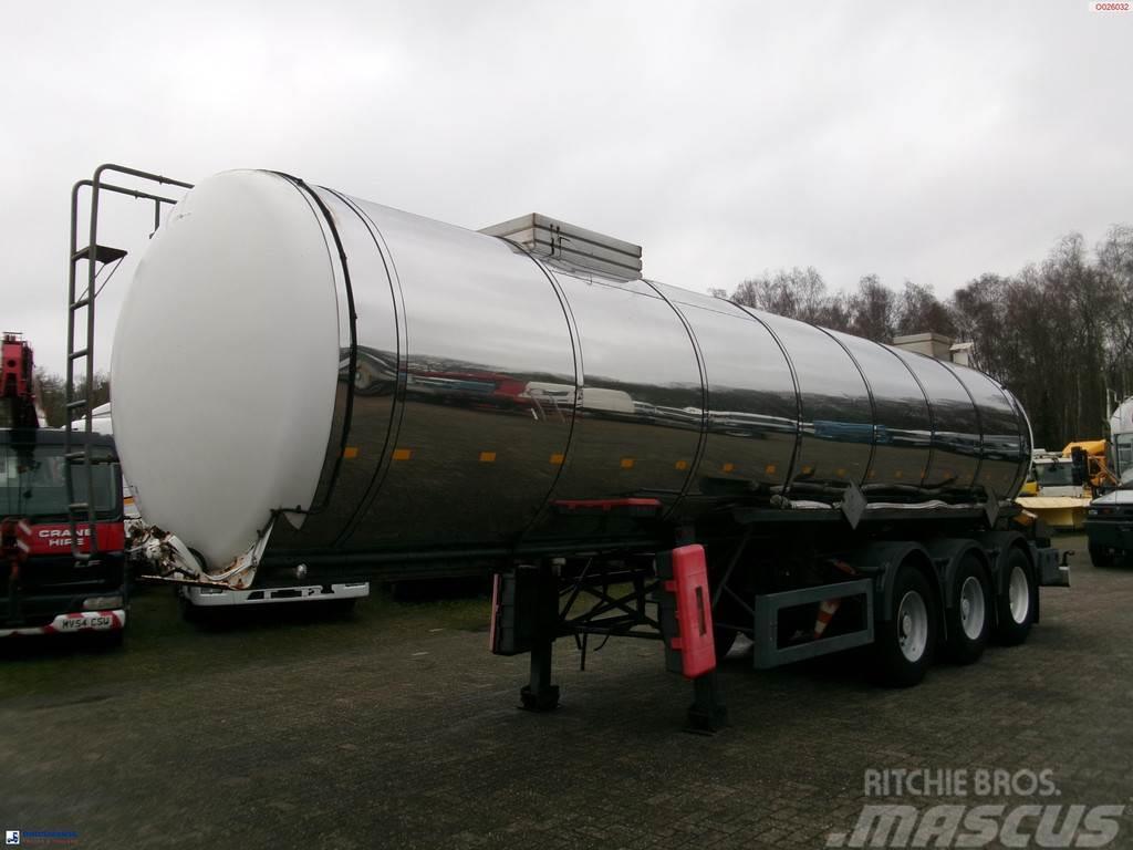 Metalovouga Bitumen / heavy oil tank inox 26.9 m3 / 1 comp Semi-trailer med Tank