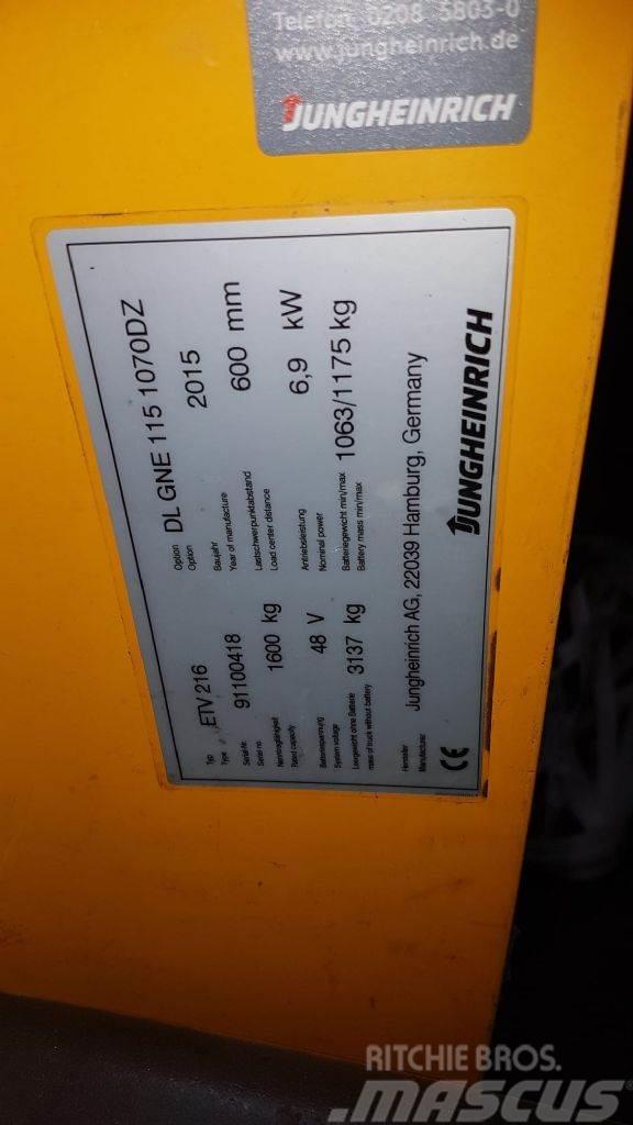 Jungheinrich ETV 216 10700 mm HH Reachtruck