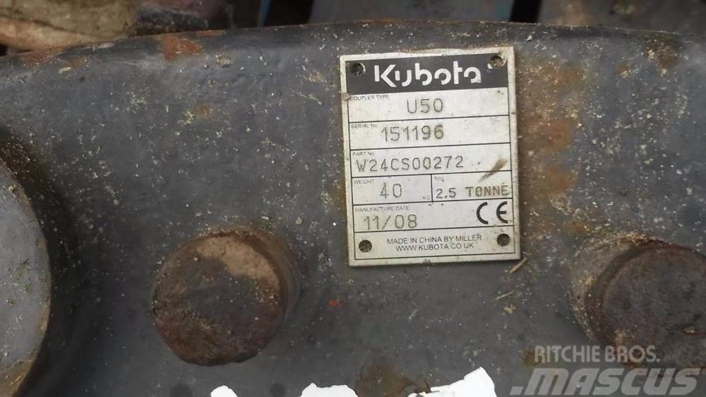  Quick Hitch - 45 mm pins - Kubota U50 2.5 tonne £3 Andet tilbehør