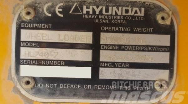 Hyundai HL 740-7 Læssemaskiner på hjul