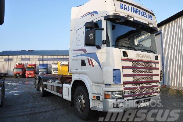 Scania 124 6X2 470 Lastbiler med containerramme / veksellad