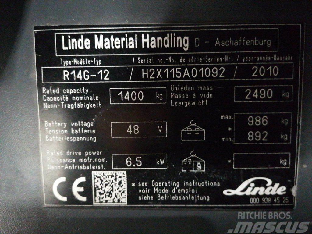 Linde R14G-12 Reachtruck