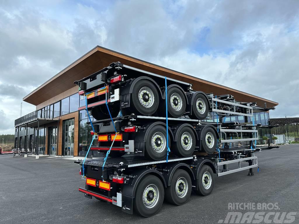 Lecitrailer ADR container chassie Semi-trailer med containerramme