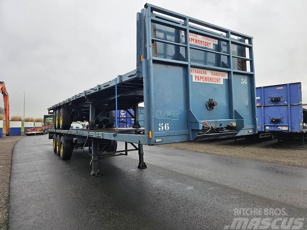 Groenewegen DRO-12-24 | heavy duty | steel suspension | drum b Semi-trailer med lad/flatbed
