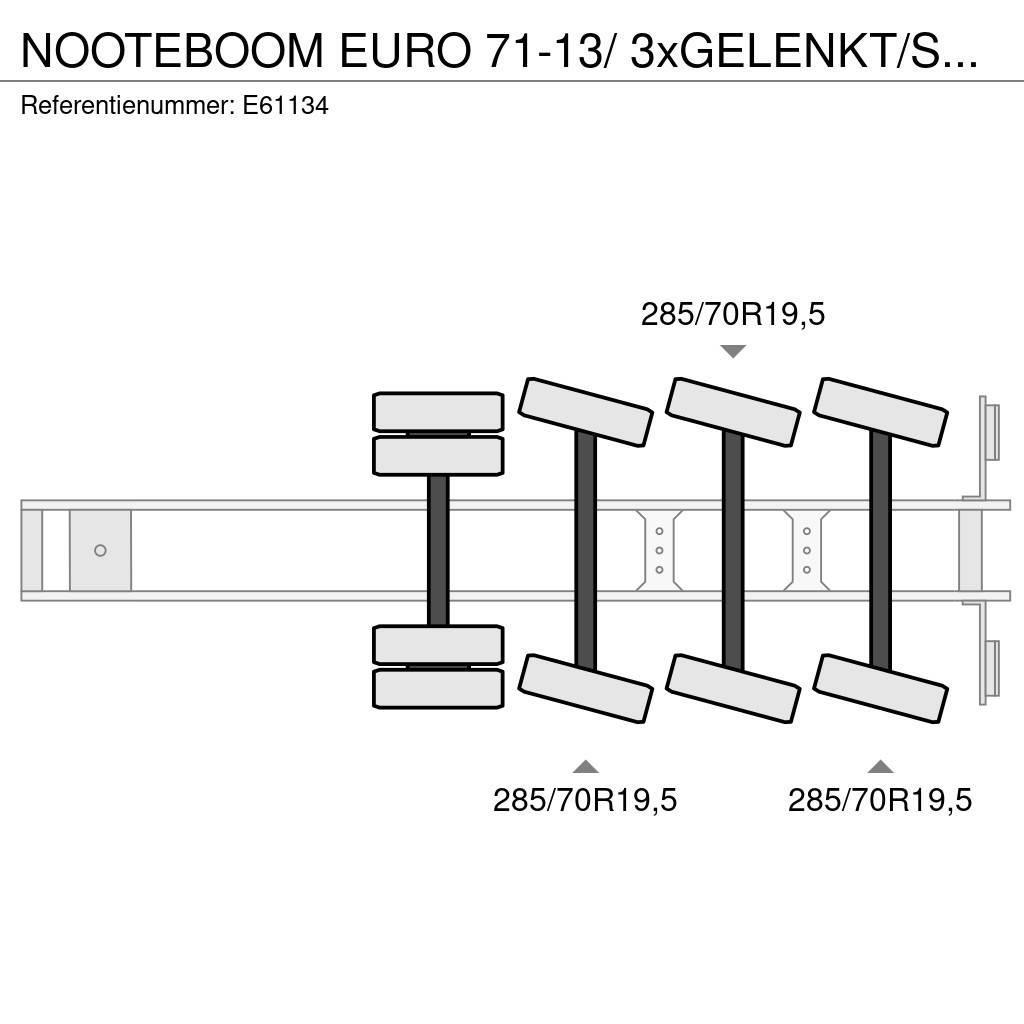 Nooteboom EURO 71-13/ 3xGELENKT/STEERING/DIR. Semi-trailer blokvogn
