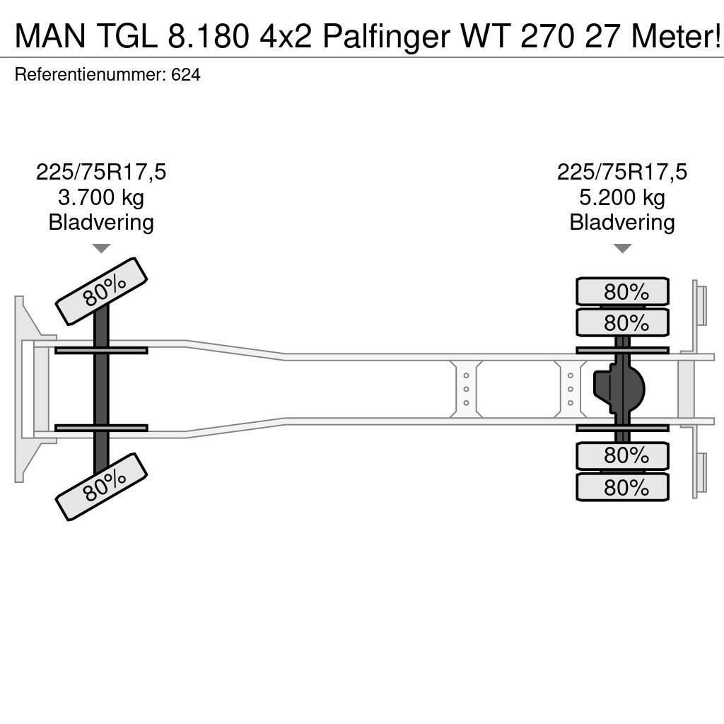MAN TGL 8.180 4x2 Palfinger WT 270 27 Meter! Lastbilmonterede lifte