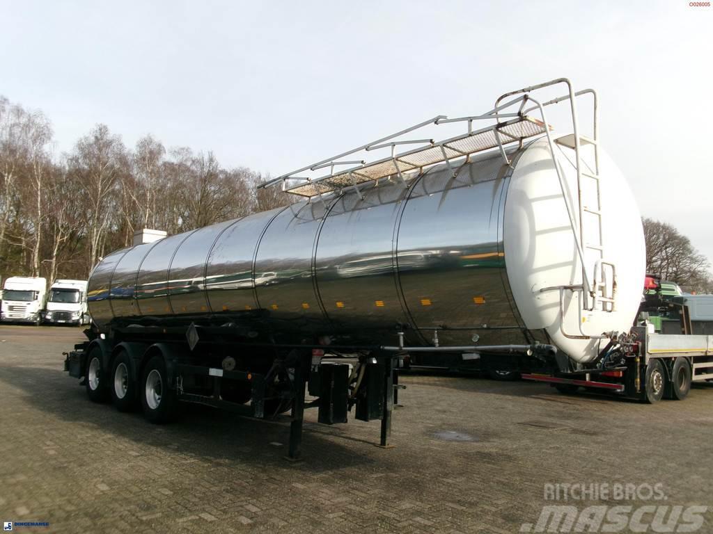 Metalovouga Bitumen / heavy oil tank inox 29 m3 / 1 comp Semi-trailer med Tank