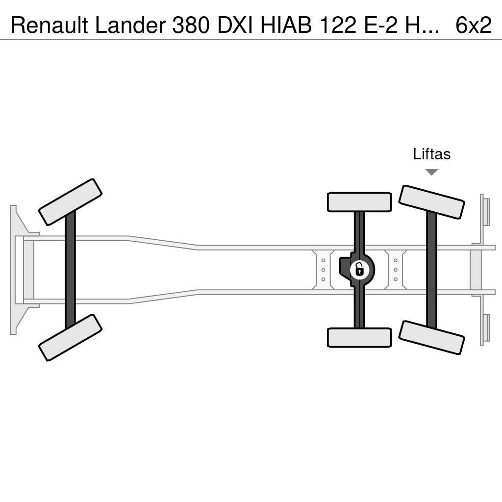 Renault Lander 380 DXI HIAB 122 E-2 HiDuo - REMOTE CONTROL Kraner til alt terræn