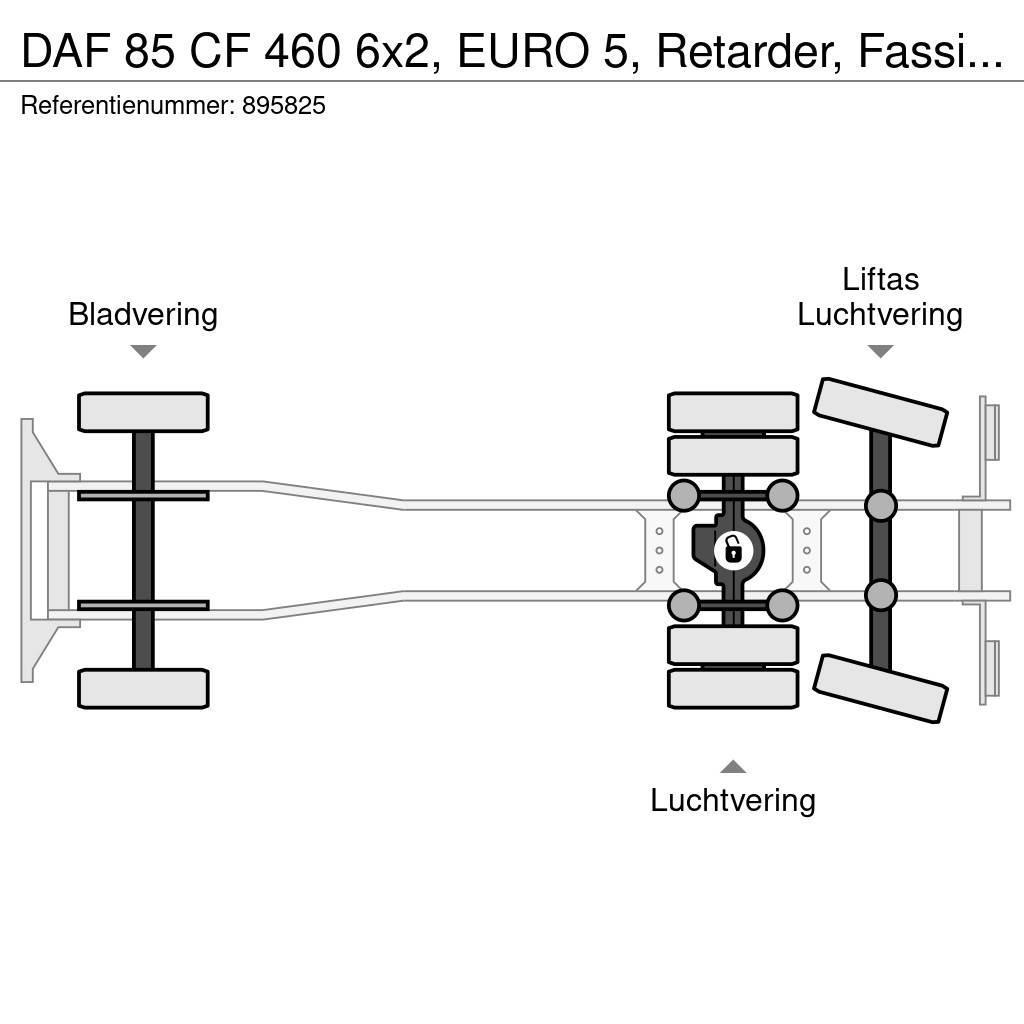 DAF 85 CF 460 6x2, EURO 5, Retarder, Fassi, Remote, Ma Lastbil med lad/Flatbed