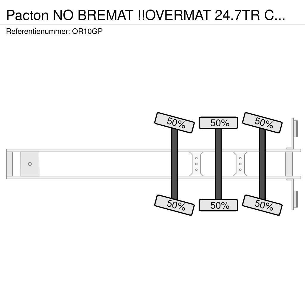 Pacton NO BREMAT !!OVERMAT 24.7TR CEMENT/MORTEL/SCREED/MO Andre Semi-trailere
