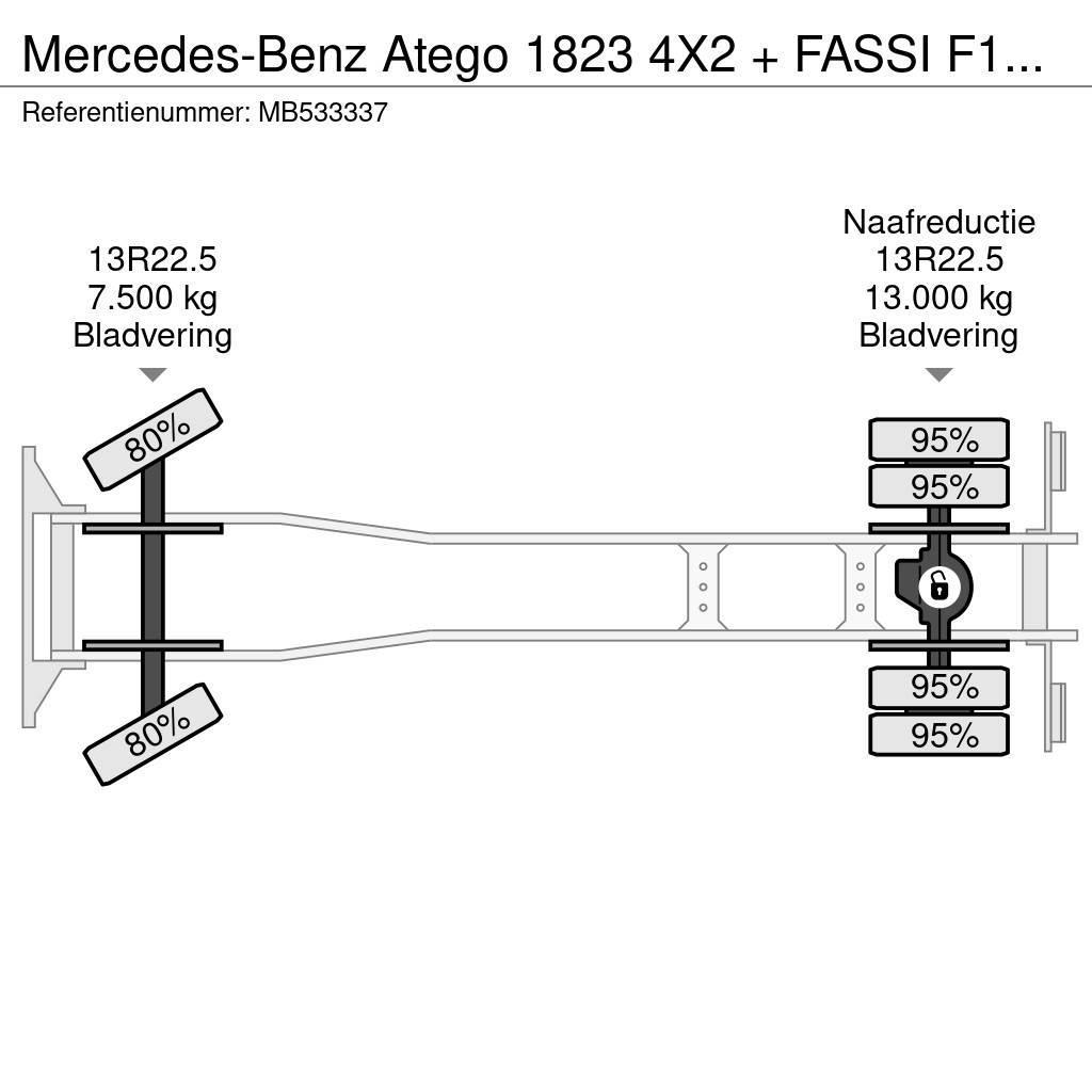 Mercedes-Benz Atego 1823 4X2 + FASSI F110A.21 + TIPPER - MANAUL Lastbiler med tip