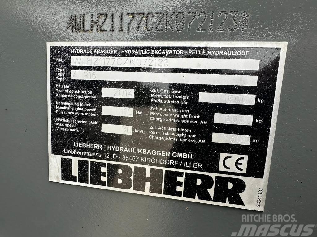 Liebherr A916 Litronic Gravemaskiner på hjul
