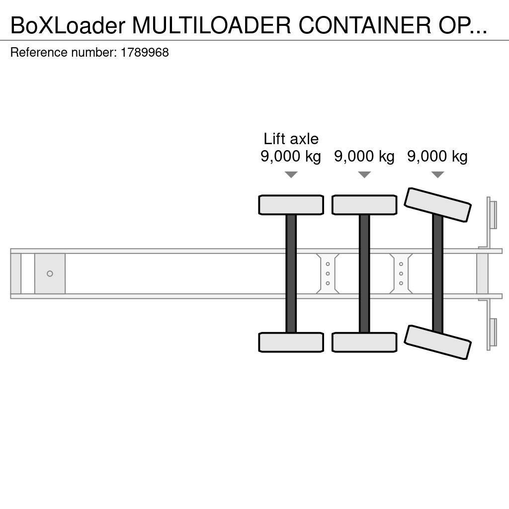  BOXLOADER MULTILOADER CONTAINER OPLEGGER/TRAILER/A Semi-trailer med containerramme