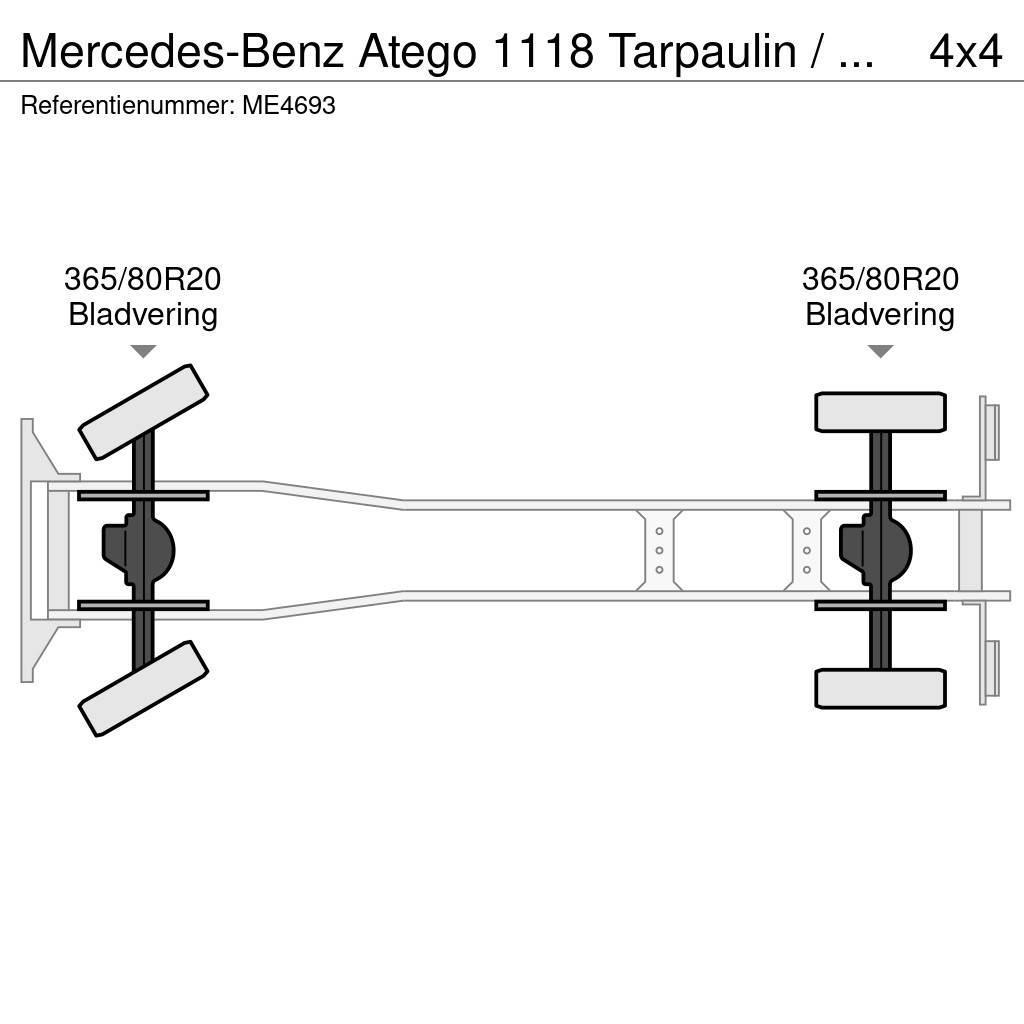 Mercedes-Benz Atego 1118 Tarpaulin / Canvas Box Truck Brandbiler