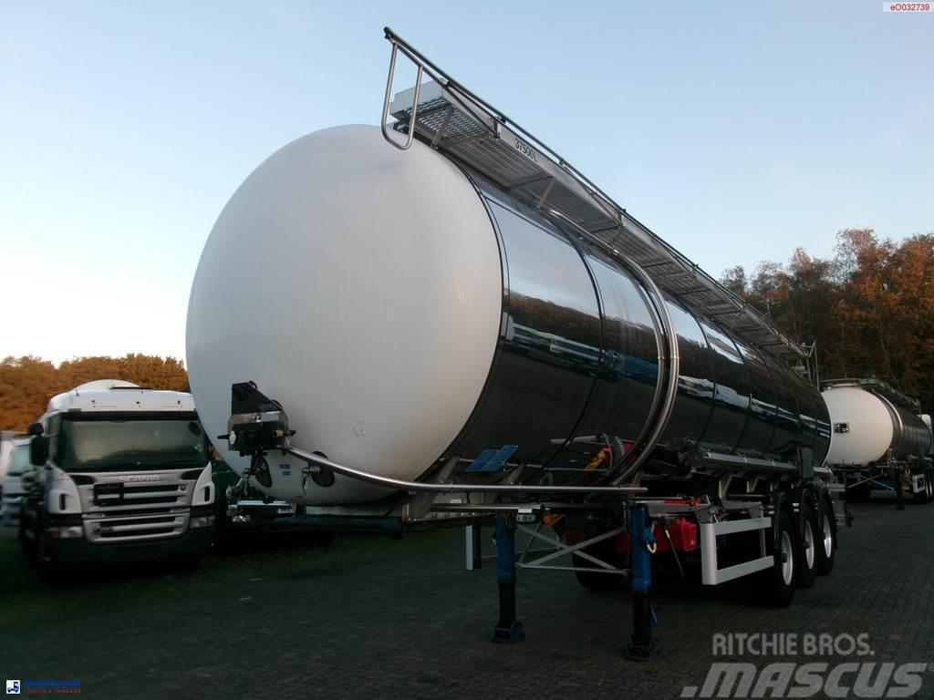 LAG Chemical tank inox 37.5 m3 / 1 comp Semi-trailer med Tank