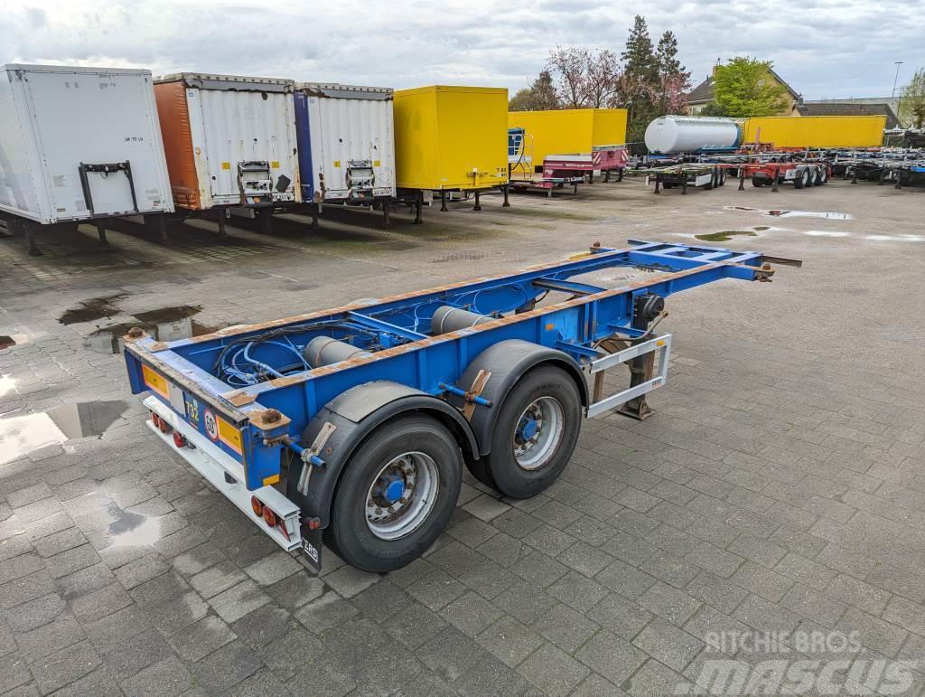 Renders ROC12.18 2-Axles ROR - DrumBrakes - 20FT Connectio Semi-trailer med containerramme