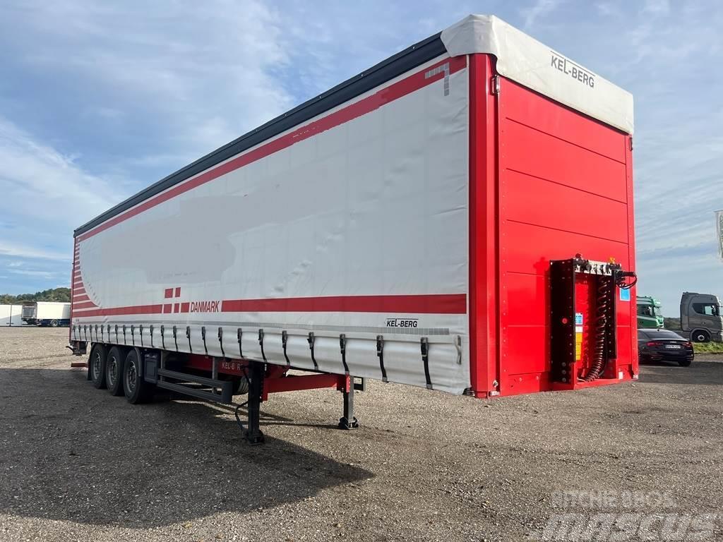 Kel-Berg 2500kg lift Semi-trailer med Gardinsider