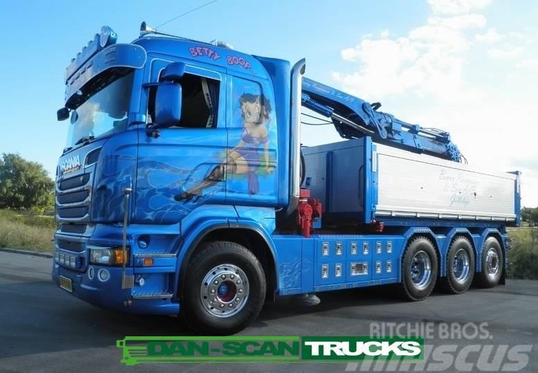 Scania R560 8x4*4 Hiab 266 kran pendel Lastbiler med tip