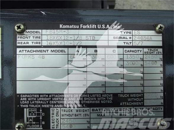 Komatsu FB15M-3 Diesel gaffeltrucks