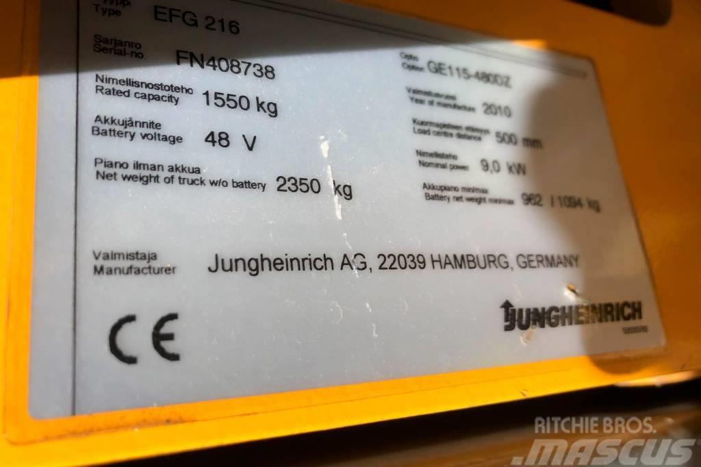 Jungheinrich EFG 216 El gaffeltrucks