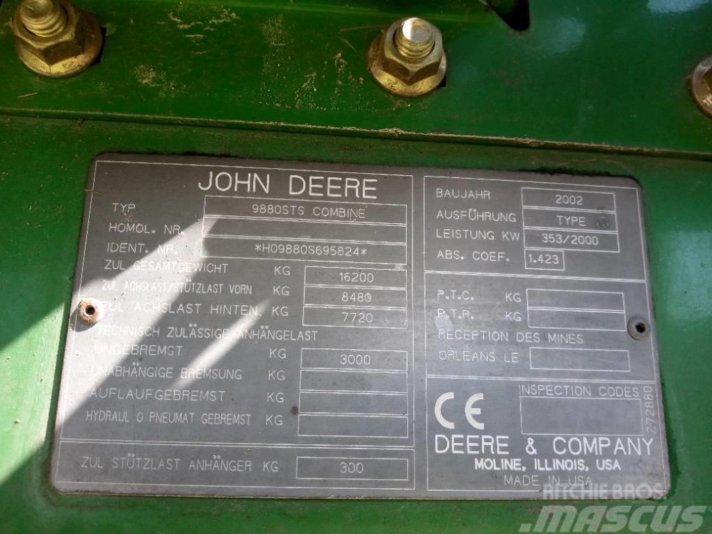 John Deere 9880 STS Mejetærskere