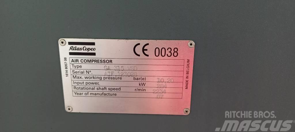 Atlas Copco GA 315 VSD Kompressorer
