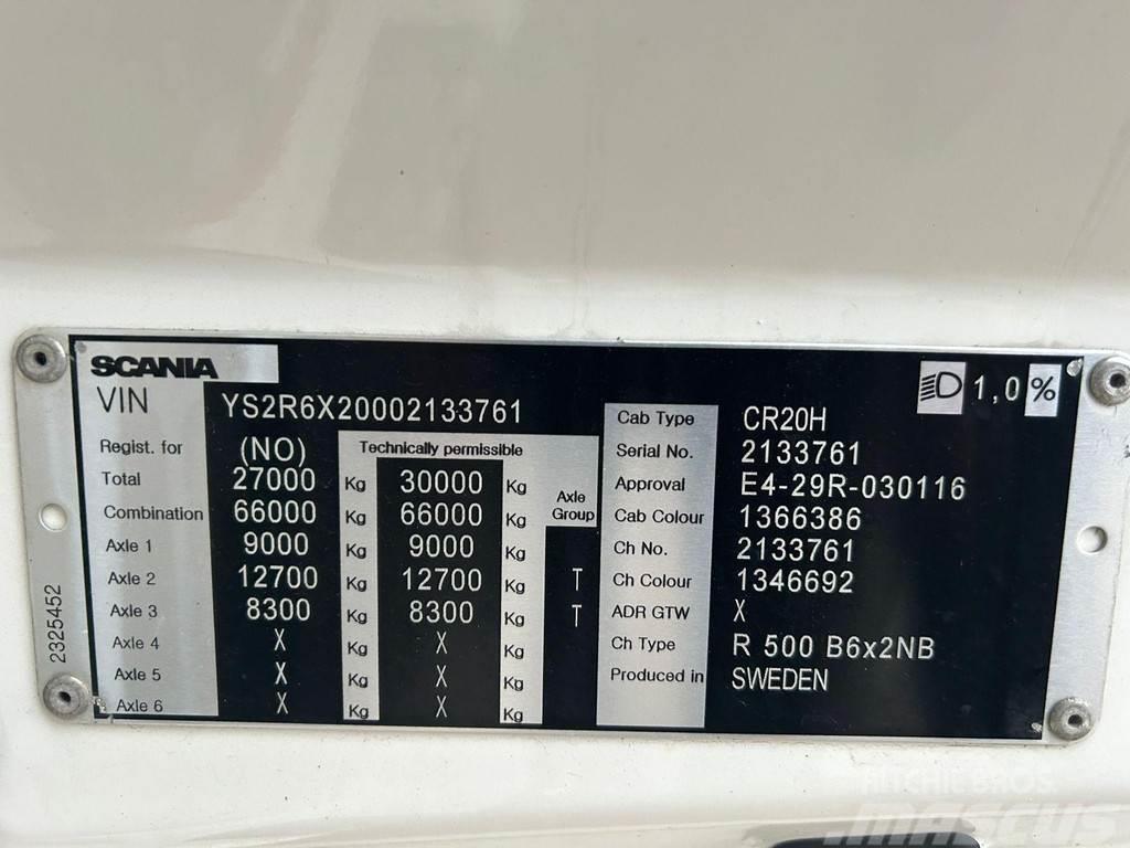 Scania R 500 6x2 RETARDER / BOX L=7422 mm Fast kasse