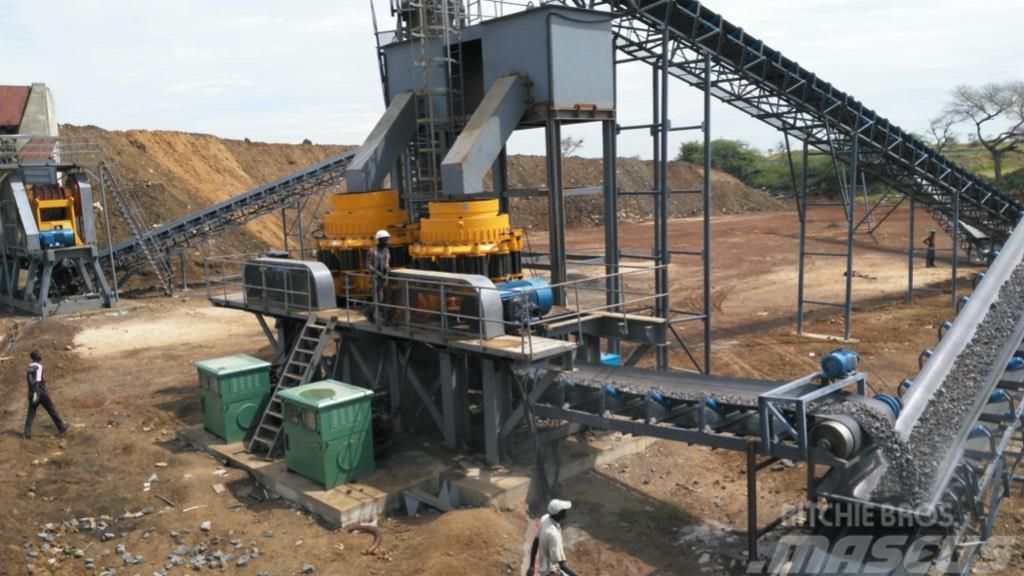 Kinglink 250tph Basalt/Granite stone crushing plant Produktionsanlæg til grusgrav m.m.