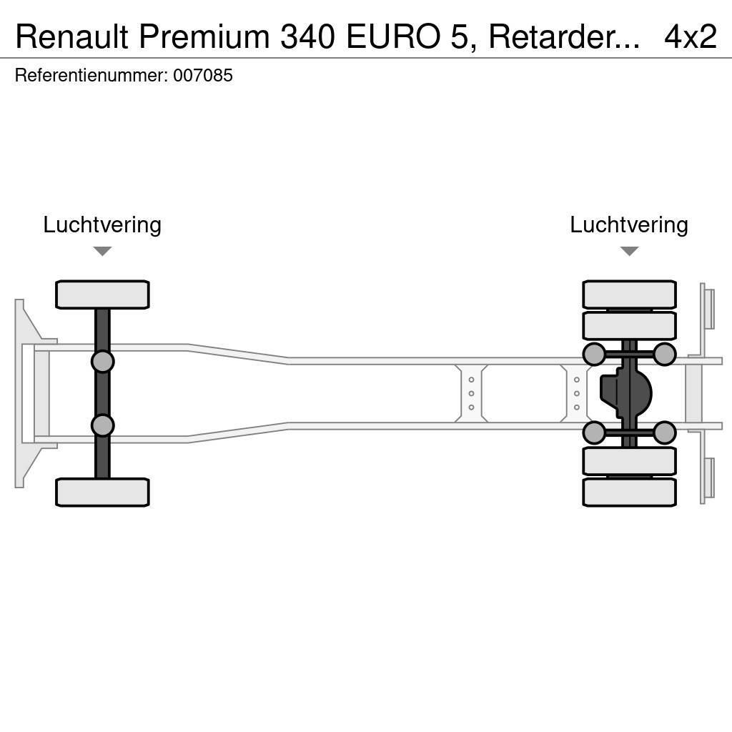 Renault Premium 340 EURO 5, Retarder, Manual Lastbil med lad/Flatbed