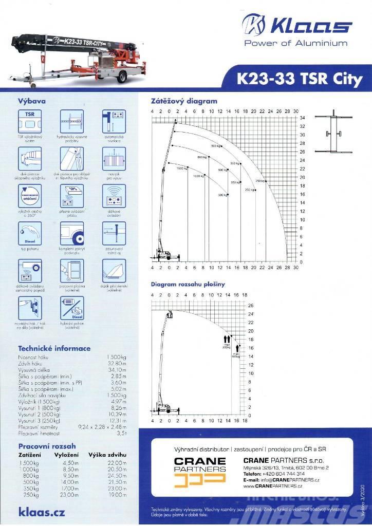 Klaas K 23-33 RS City Tårn kraner