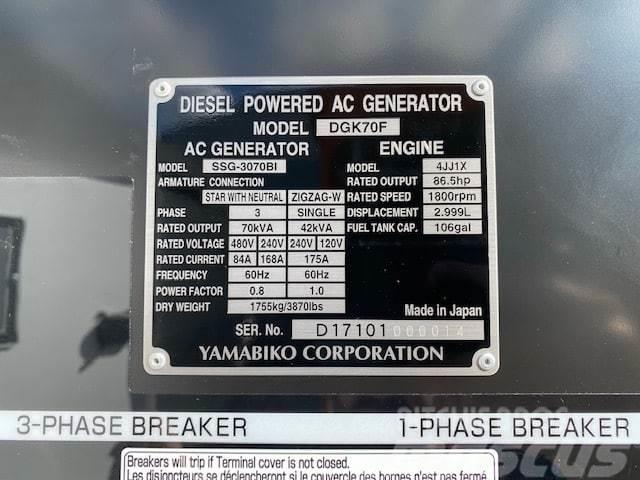 Isuzu DGK70F Dieselgeneratorer