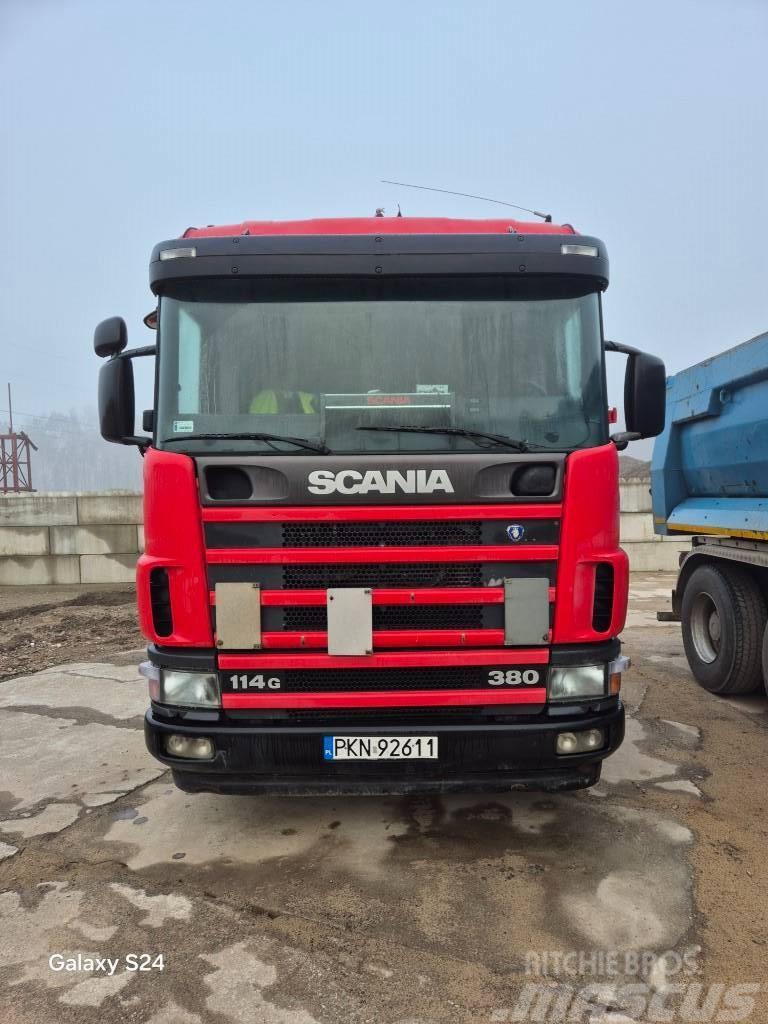 Scania 114L 380 Lastbiler med containerramme / veksellad