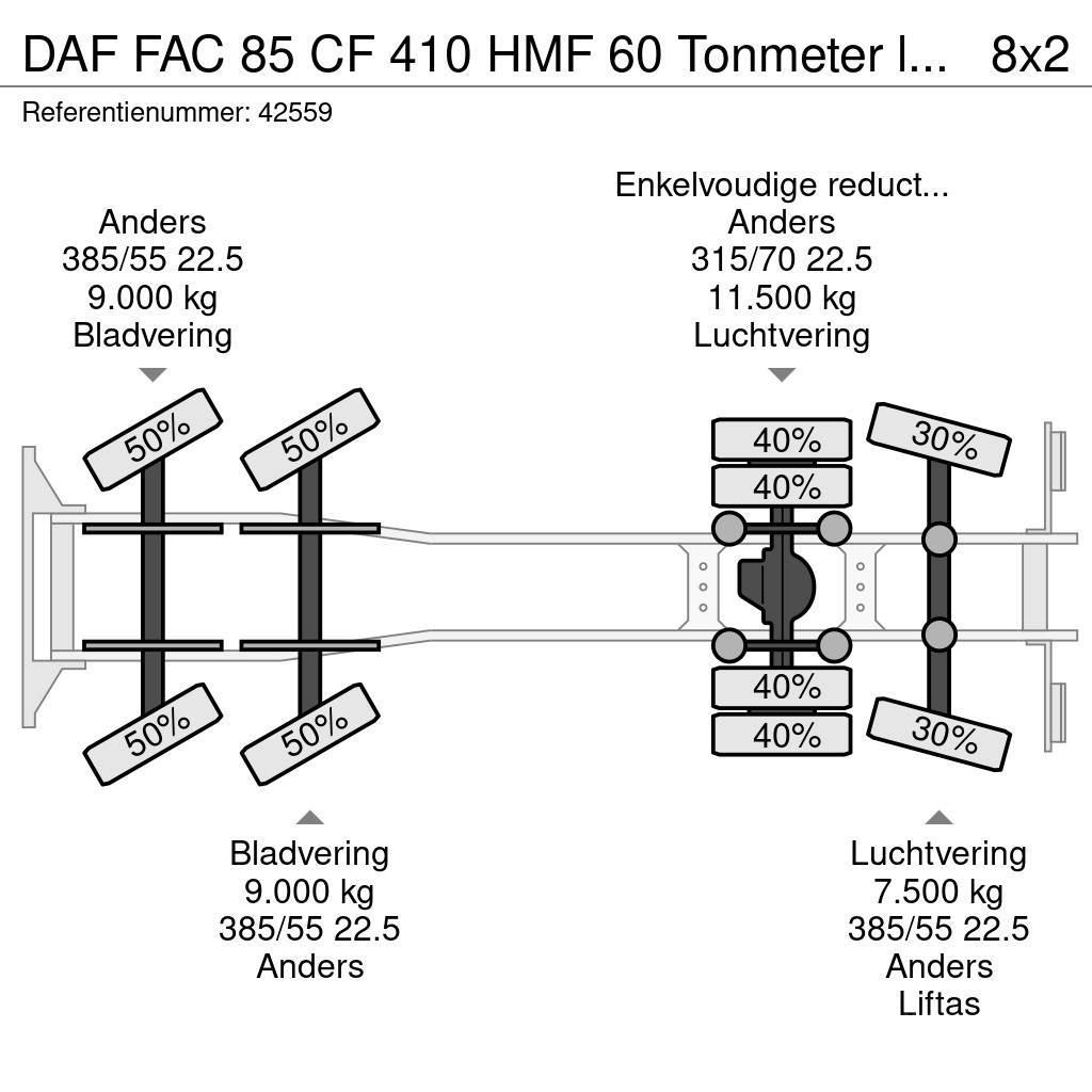 DAF FAC 85 CF 410 HMF 60 Tonmeter laadkraan + Fly-Jib Kraner til alt terræn