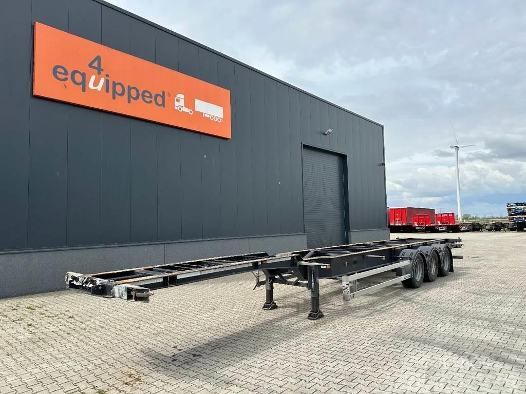 LAG 40FT/45FT HC, BPW+drum, empty weight: 4.120kg, NL- Semi-trailer med containerramme