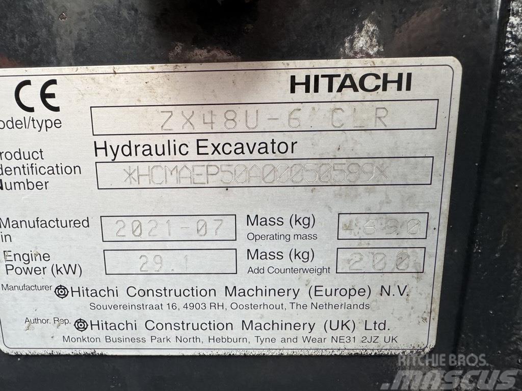 Hitachi zx48U-6 Minigravemaskiner