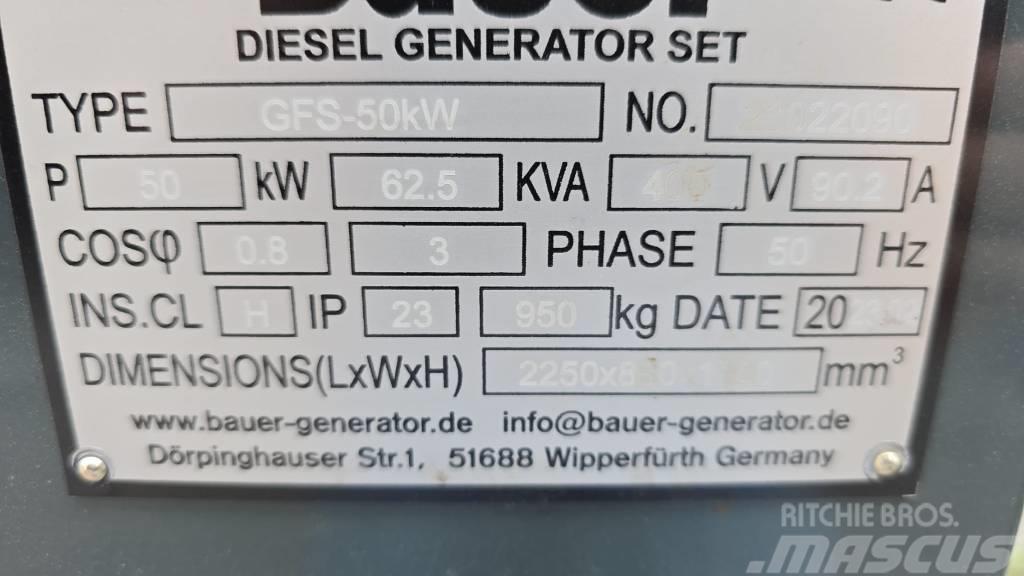 Bauer GFS-50KW Dieselgeneratorer
