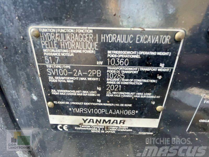 Yanmar SV 100 Gravemaskiner på larvebånd