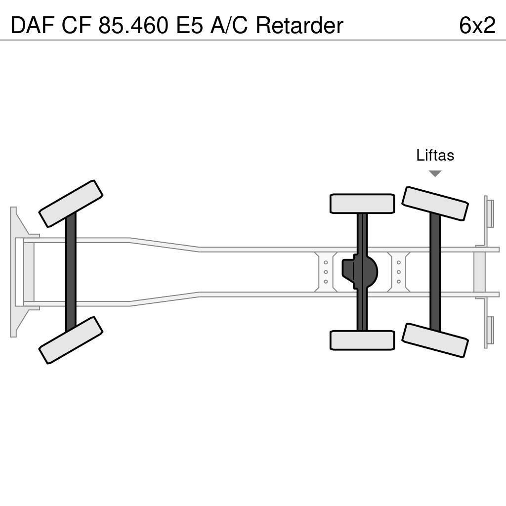 DAF CF 85.460 E5 A/C Retarder Lastbil med lad/Flatbed