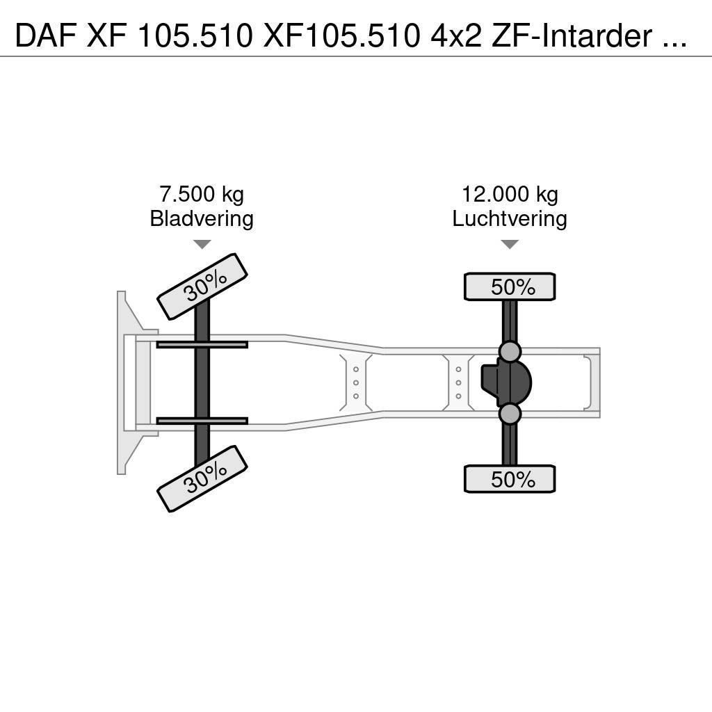 DAF XF 105.510 XF105.510 4x2 ZF-Intarder Euro 5 ADR Trækkere