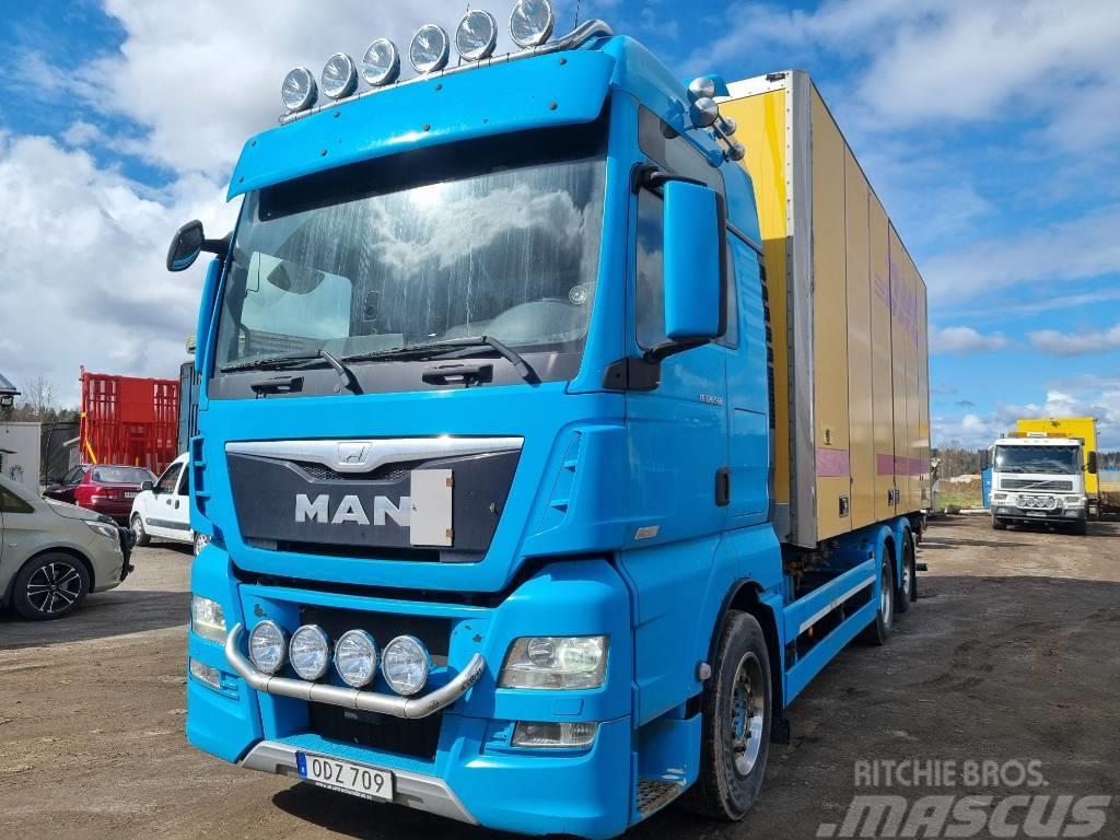 MAN TGX 28.560 Lastbiler med containerramme / veksellad