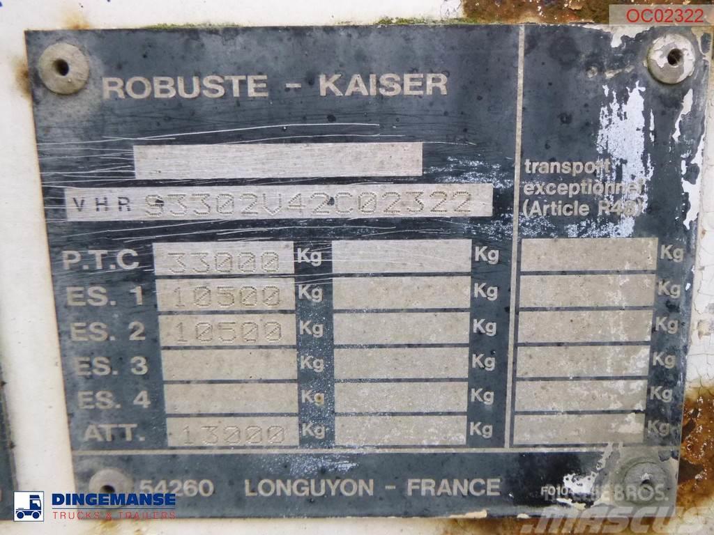 Robuste Kaiser 2-axle container chassis 20 ft + tipping Semi-trailer med tip