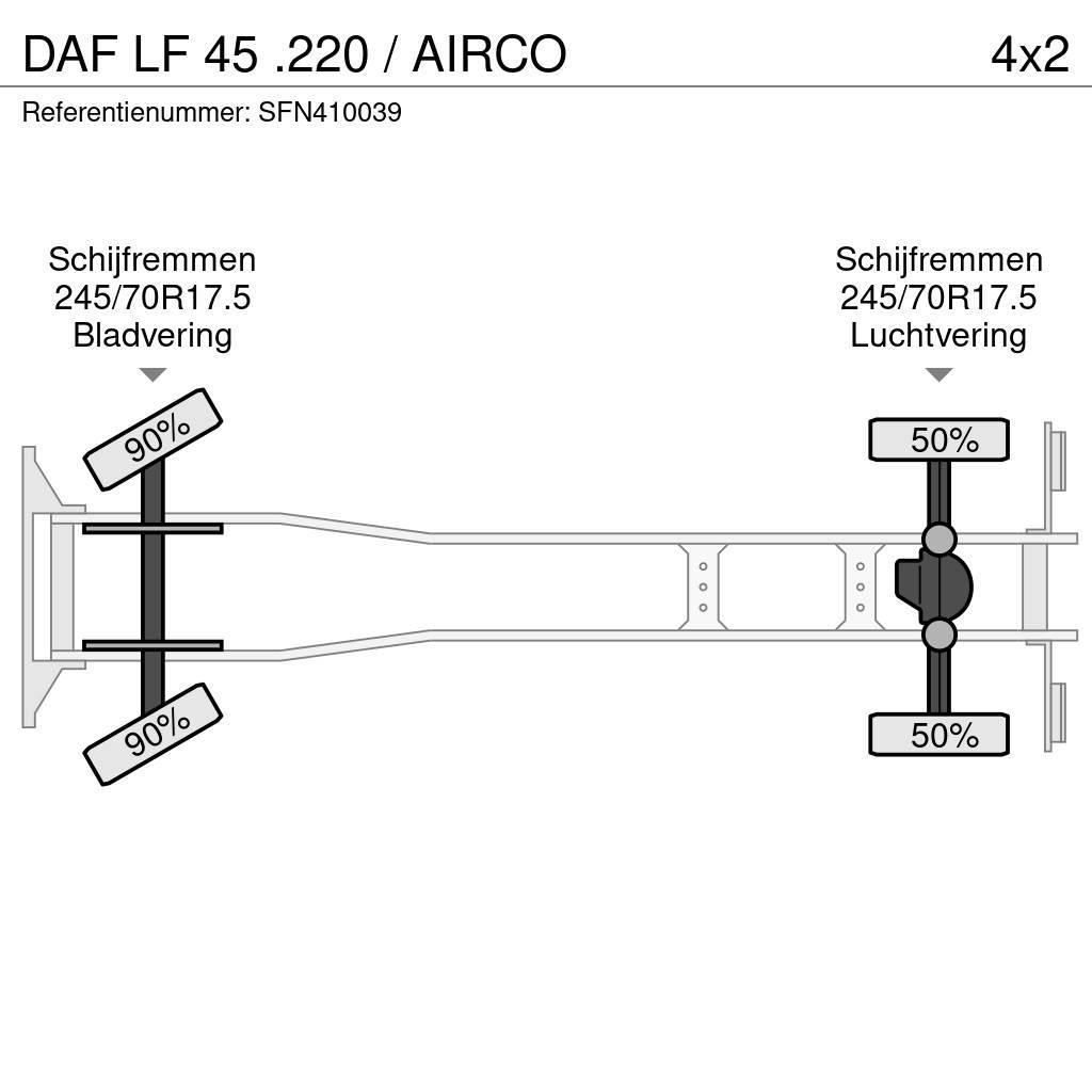 DAF LF 45 .220 / AIRCO Lastbil med lad/Flatbed