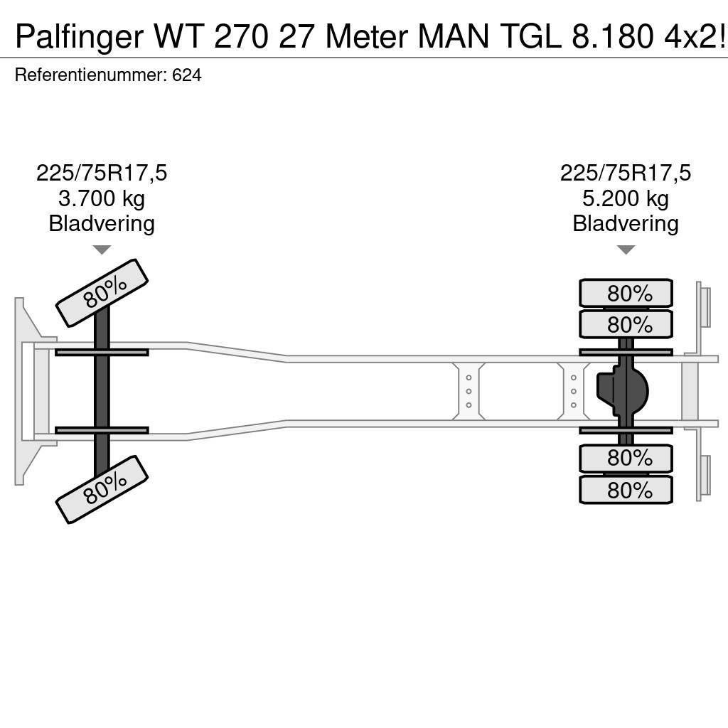 Palfinger WT 270 27 Meter MAN TGL 8.180 4x2! Lastbilmonterede lifte