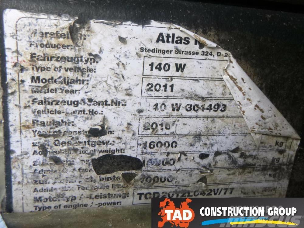 Atlas 140 W Gravemaskiner på hjul